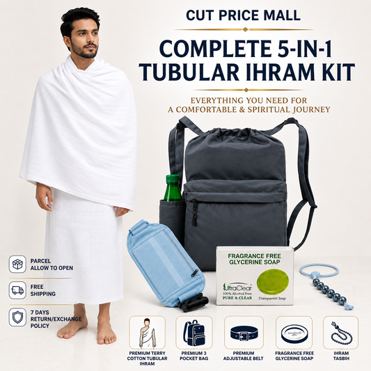 5 in 1  TUBULAR Ihram kit
