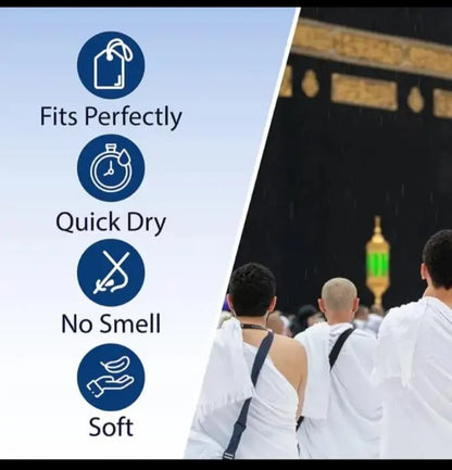 Men's Full Size Terry Cotton Towel Ihram  Hajj & Umrah Ahram